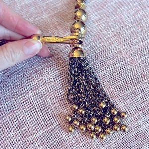 Stella & Dot tassel statement necklace